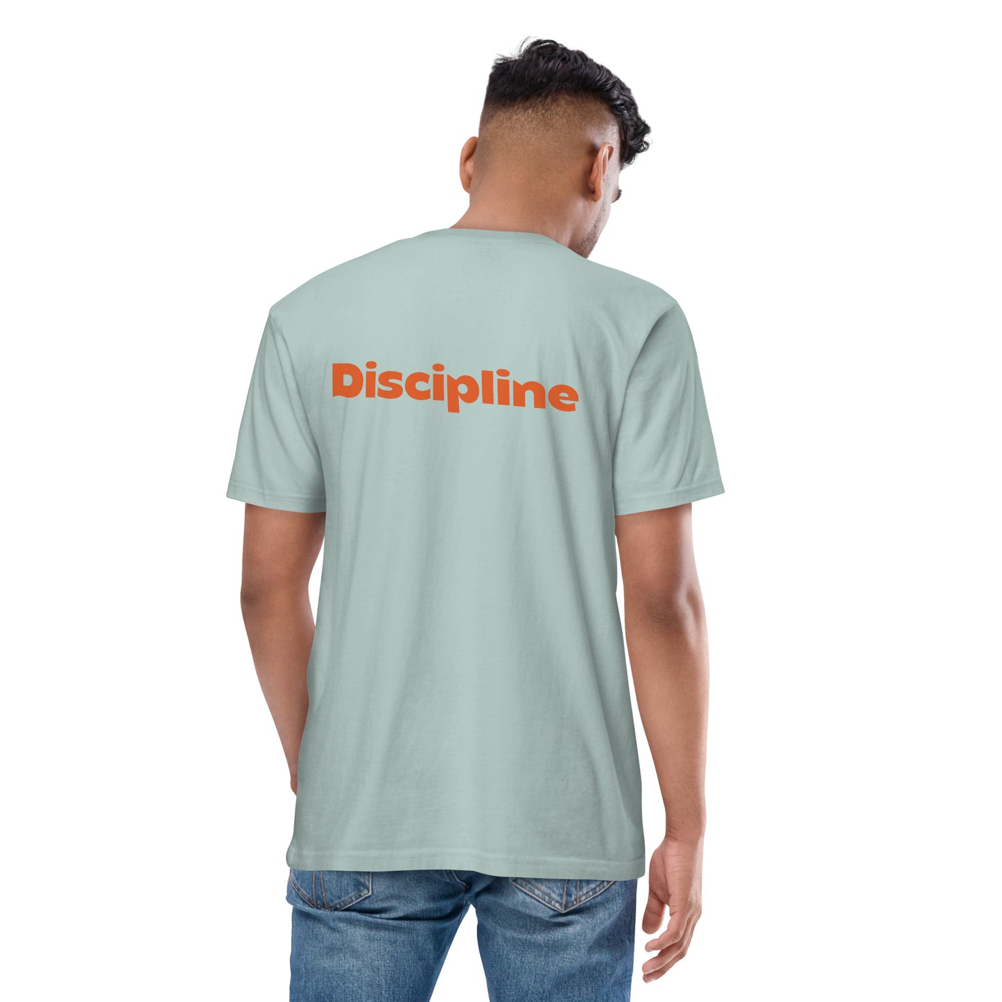 Discipline Bear Premium - Embroidered Bear - premium heavyweight tee