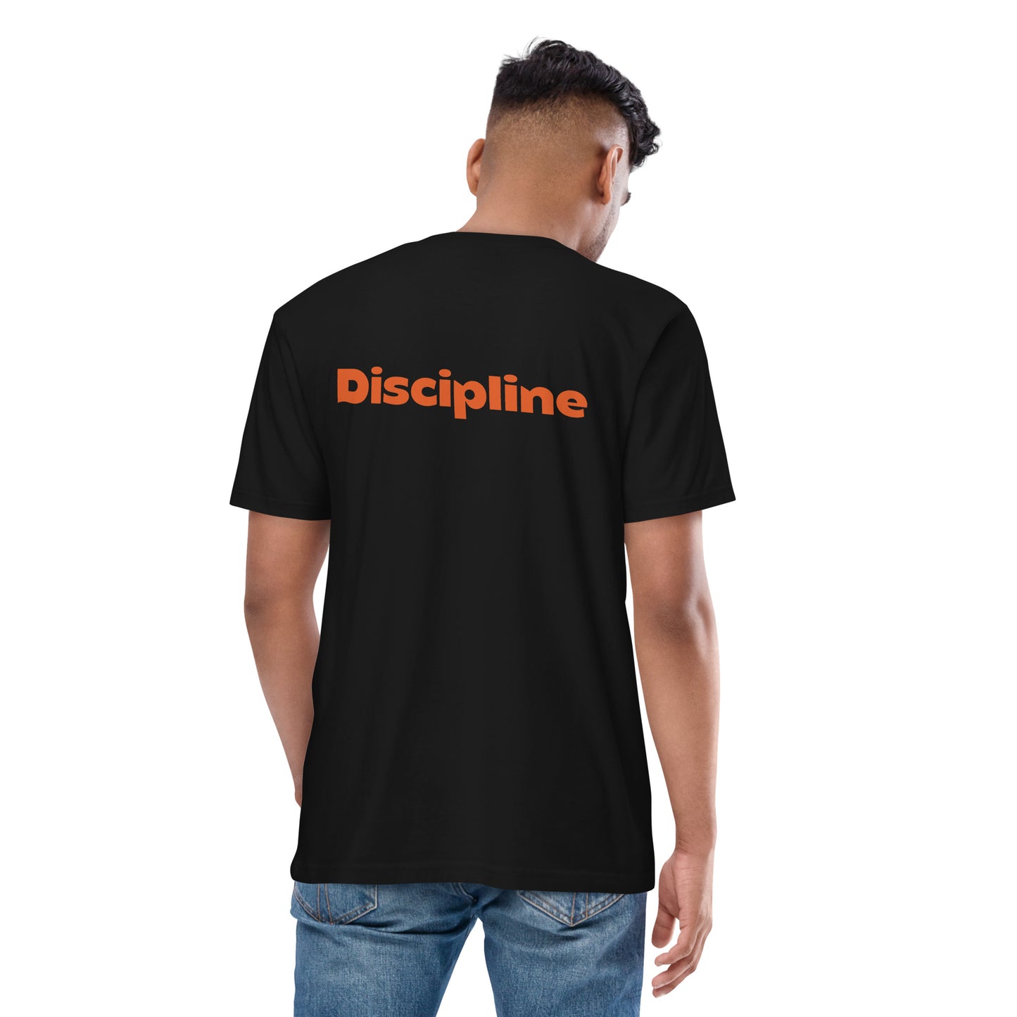 Discipline Bear Premium - Embroidered Bear - premium heavyweight tee