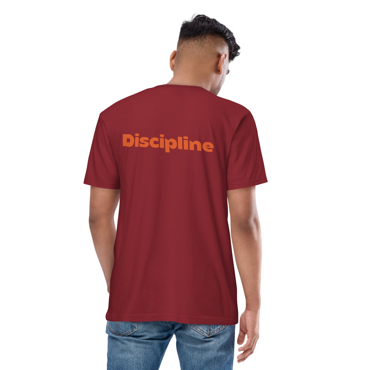 Discipline Bear Premium - Embroidered Bear - premium heavyweight tee