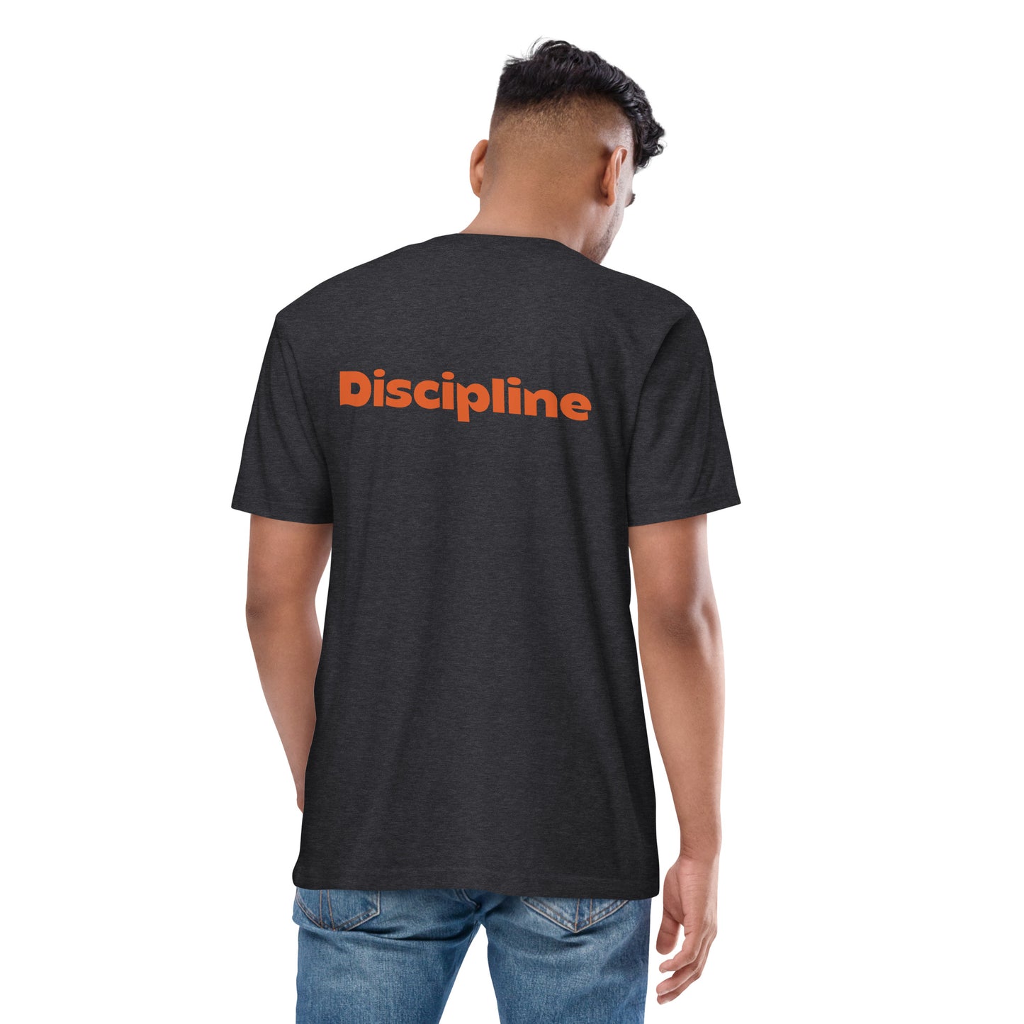 Discipline Bear Premium - Embroidered Bear - premium heavyweight tee