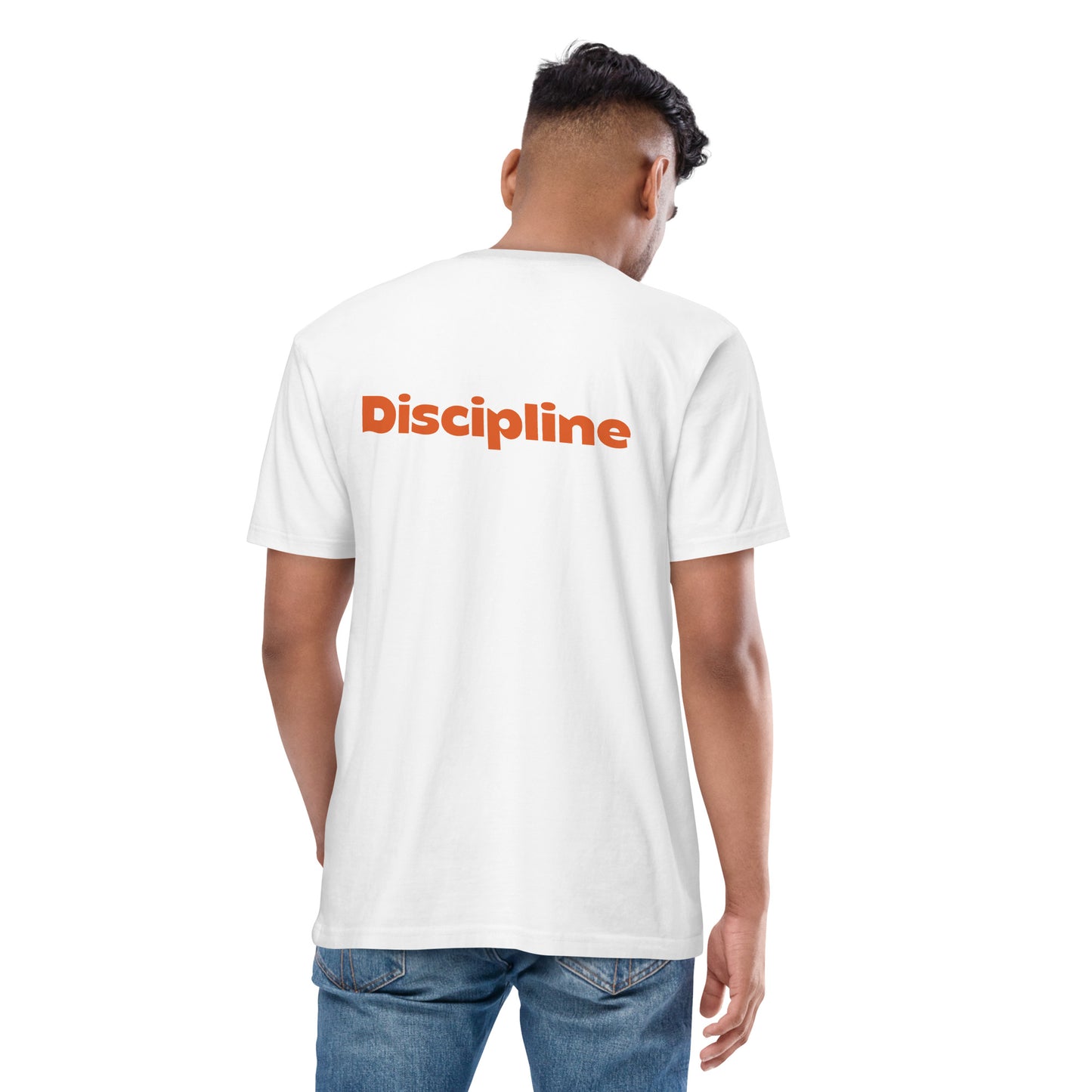 Discipline Bear Premium - Embroidered Bear - premium heavyweight tee