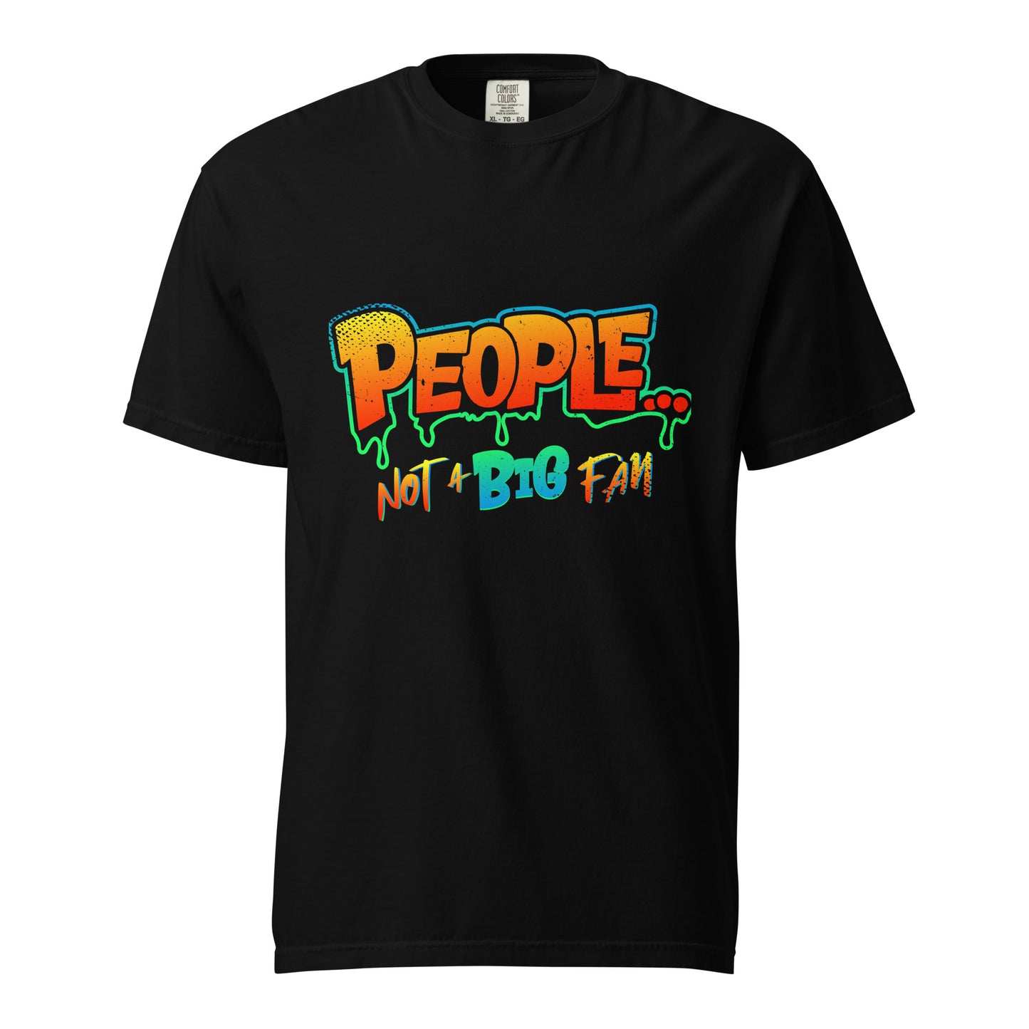 NEW ! - Not A Fan - Multi-Color Logo T-Shirt