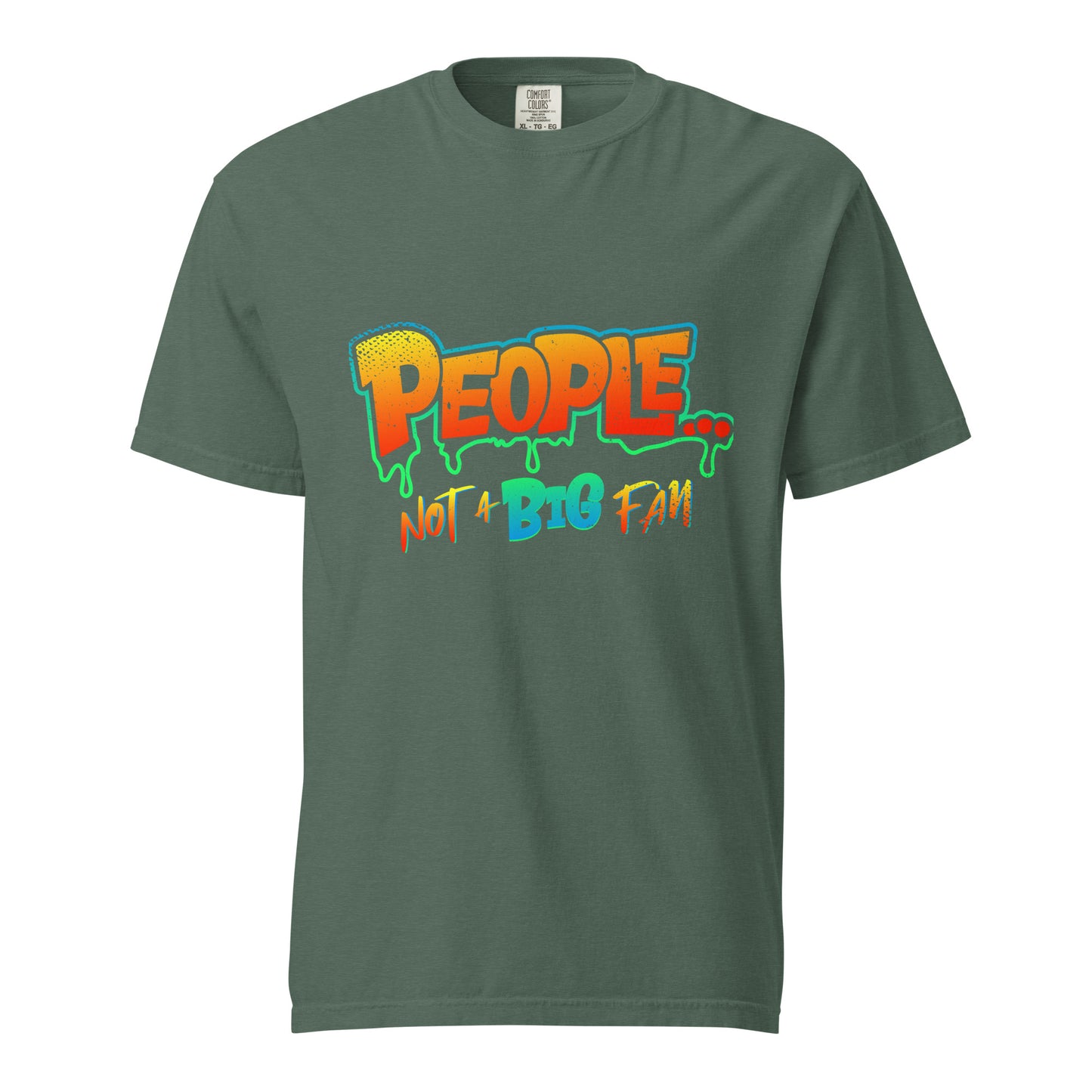 NEW ! - Not A Fan - Multi-Color Logo T-Shirt