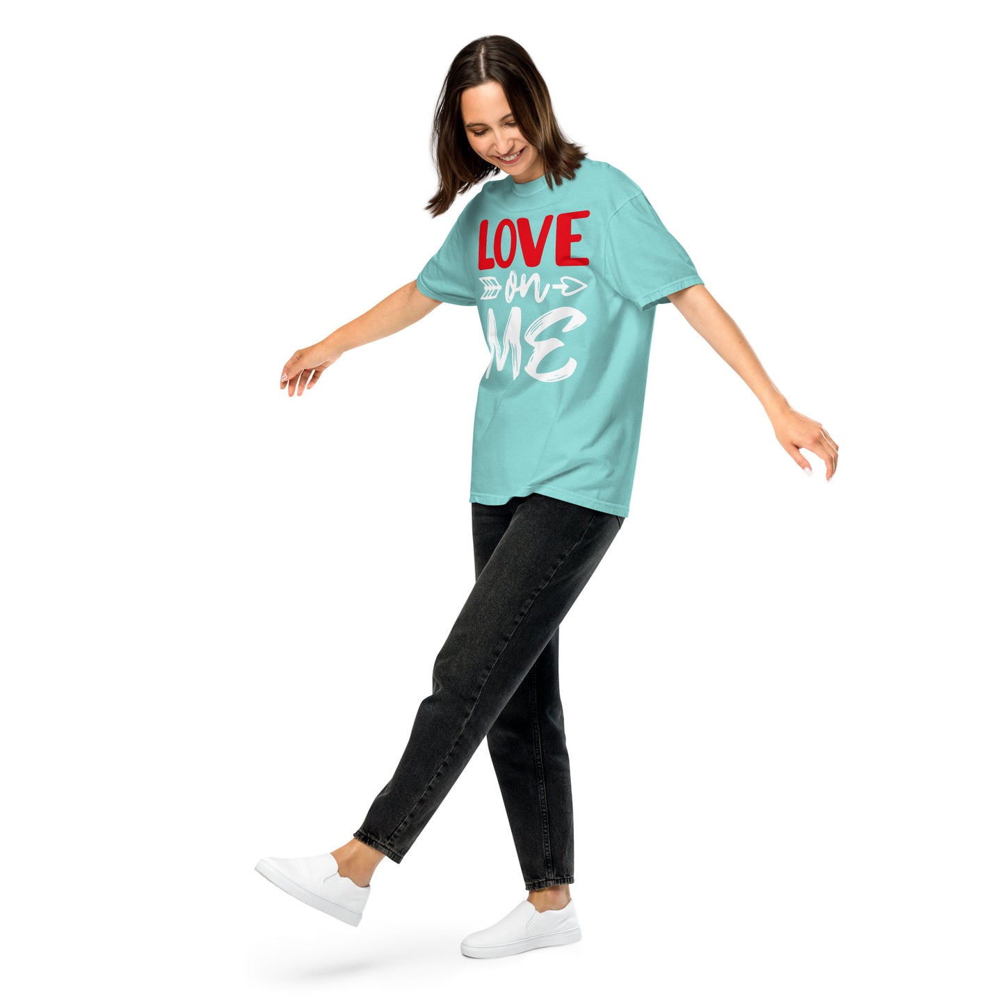 Love On Me - Unisex garment-dyed heavyweight t-shirt