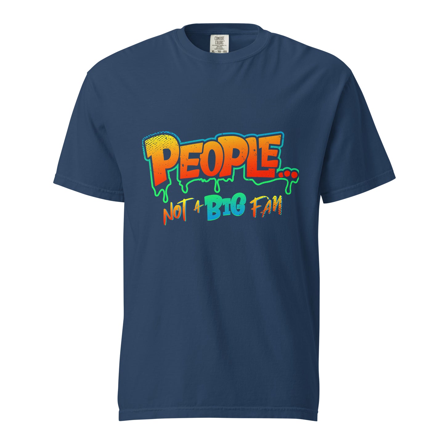 NEW ! - Not A Fan - Multi-Color Logo T-Shirt