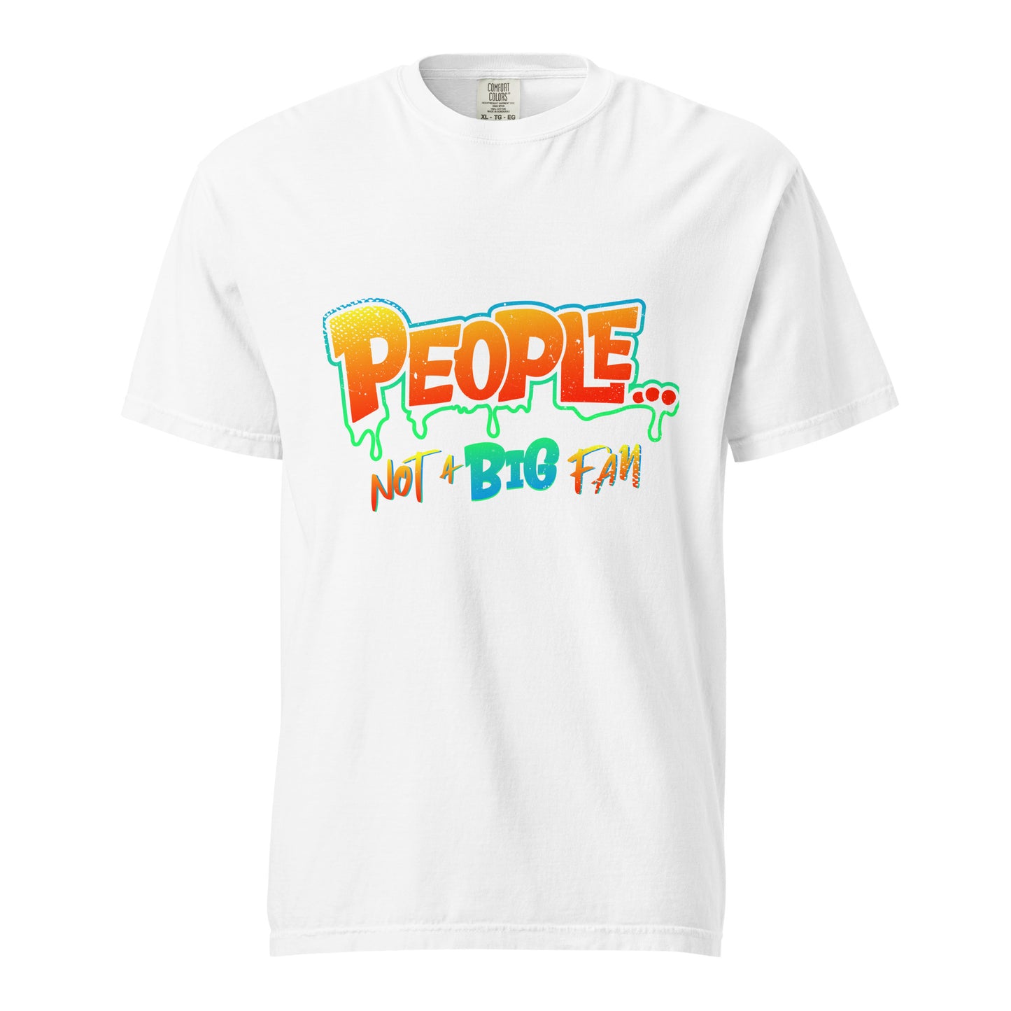 NEW ! - Not A Fan - Multi-Color Logo T-Shirt